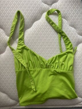 Green Halter Top